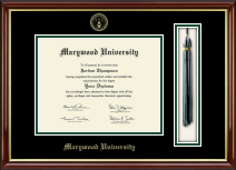 Marywood University Tassel Edition Diploma Frame in Southport Gold