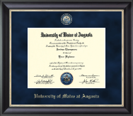 University of Maine at Augusta Regal Edition Diploma Frame in Noir