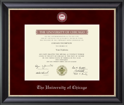 University of Chicago diploma frame - Regal Edition Diploma Frame in Noir