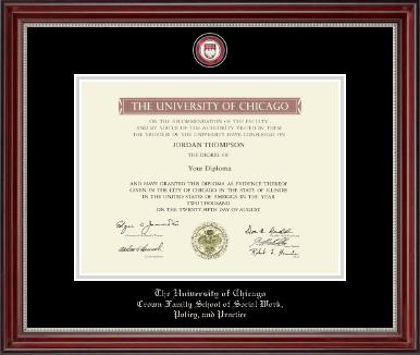 University of Chicago diploma frame - Masterpiece Medallion Diploma Frame in Kensington Silver