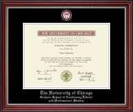 University of Chicago diploma frame - Masterpiece Medallion Diploma Frame in Kensington Silver