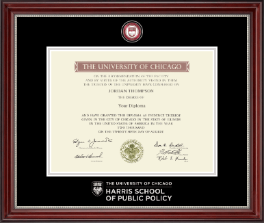University of Chicago diploma frame - Masterpiece Medallion Diploma Frame in Kensington Silver
