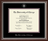 University of Chicago certificate frame - Silver Embossed Certificate Frame in Devonshire