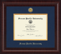 Fresno Pacific University diploma frame - Presidential Gold Engraved Diploma Frame in Premier