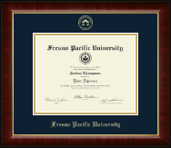 Fresno Pacific University Gold Embossed Diploma Frame in Murano