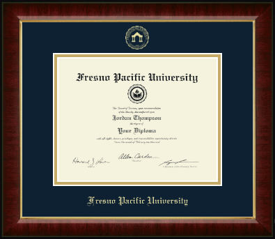 Fresno Pacific University diploma frame - Gold Embossed Diploma Frame in Murano