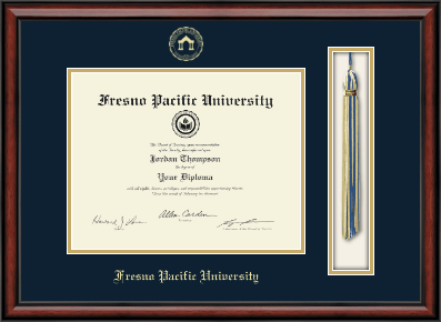 Fresno Pacific University diploma frame - Tassel & Cord Diploma Frame in Southport