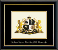 Leaders Esteem Christian Bible University diploma frame - Gold Embossed Diploma Frame in Onyx Gold