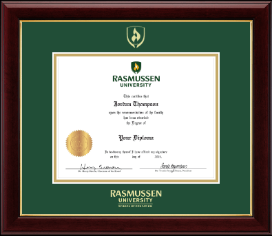 Rasmussen University diploma frame - Gold Embossed Diploma Frame in Gallery