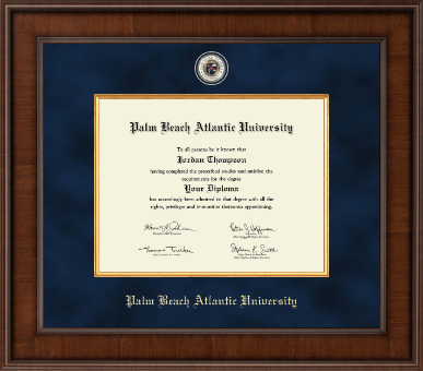 Palm Beach Atlantic University diploma frame - Presidential Masterpiece Diploma Frame in Madison