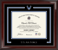 United States Air Force diploma frame - Spirit Medallion Certificate Frame in Encore