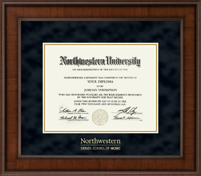Northwestern University diploma frame - Gold Embossed Diploma Frame in Madison