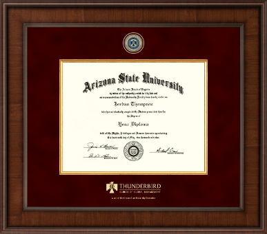 Arizona State University diploma frame - Presidential Masterpiece Diploma Frame in Madison