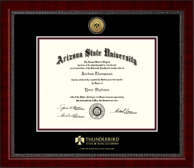 Arizona State University diploma frame - Gold Engraved Medallion Diploma Frame in Sutton