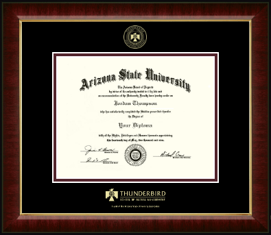 Arizona State University diploma frame - Gold Embossed Diploma Frame in Murano