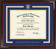 The University of Tennessee Chattanooga diploma frame - Showcase Edition Diploma Frame in Encore