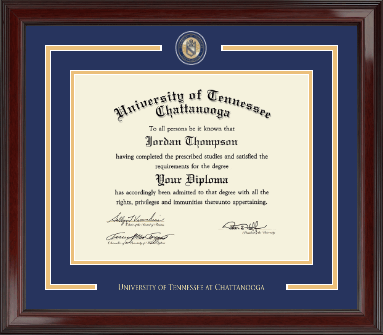 The University of Tennessee Chattanooga diploma frame - Showcase Edition Diploma Frame in Encore