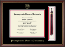 Pennsylvania Western University diploma frame - Tassel Edition Diploma Frame in Newport
