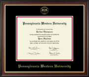 Pennsylvania Western University Gold Embossed Diploma Frame in Studio Gold