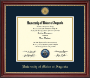University of Maine at Augusta diploma frame - 23K Medallion Diploma Frame in Kensington Gold
