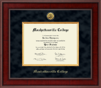 Manhattanville  College diploma frame - Presidential Gold Engraved Diploma Frame in Jefferson