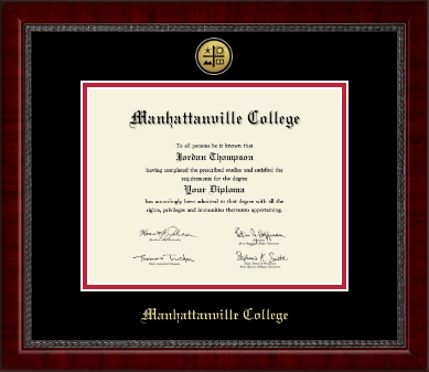 Manhattanville  College diploma frame - Gold Engraved Medallion Diploma Frame in Sutton
