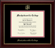 Manhattanville  College Gold Embossed Diploma Frame in Gallery