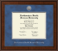 Northwestern Health Sciences University diploma frame - Presidential Silver Engraved Diploma Frame in Madison