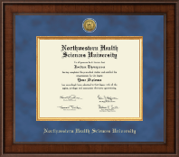 Northwestern Health Sciences University Presidential Gold Engraved Diploma Frame in Madison