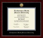 Northwestern Health Sciences University diploma frame - Gold Engraved Medallion Diploma Frame in Sutton