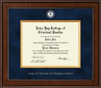 John Jay College of Criminal Justice diploma frame - Presidential Masterpiece Diploma Frame in Madison