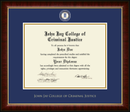 John Jay College of Criminal Justice Masterpiece Medallion Diploma Frame in Murano