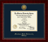 Montana State University Billings diploma frame - Gold Engraved Medallion Diploma Frame in Sutton