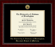 The University of Alabama at Birmingham Gold Engraved Medallion Certificate Frame in Sutton