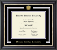 Western Carolina University Showcase Edition Diploma Frame in Noir