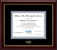 Modern Sex Therapy Institutes Gold Embossed Certificate Frame in Gallery