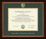 Dartmouth College diploma frame - Gold Embossed Diploma Frame in Murano