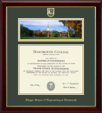 Dartmouth College diploma frame - Campus Scene Diploma Frame in Gallery