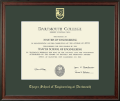 Dartmouth College diploma frame - Gold Embossed Diploma Frame in Studio