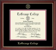 LaGrange College diploma frame - Gold Embossed Diploma Frame in Kensington Gold