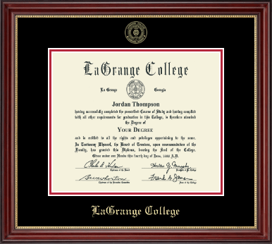 LaGrange College diploma frame - Gold Embossed Diploma Frame in Kensington Gold