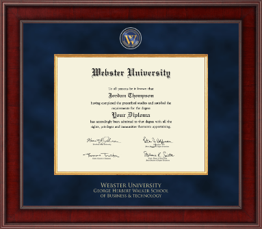 Webster University diploma frame - Presidential Masterpiece Diploma Frame in Jefferson