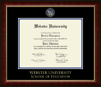 Webster University diploma frame - Masterpiece Medallion Diploma Frame in Murano