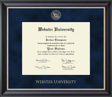 Webster University diploma frame - Regal Edition Diploma Frame in Noir