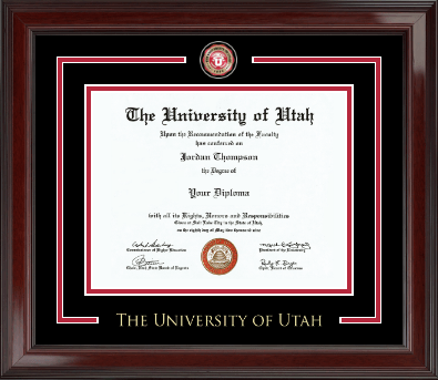The University of Utah diploma frame - Showcase Edition Diploma Frame in Encore