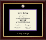 Curry College Masterpiece Medallion Diploma Frame in Gallery