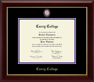 Curry College diploma frame - Masterpiece Medallion Diploma Frame in Gallery