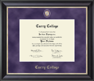 Curry College Regal Edition Diploma Frame in Noir