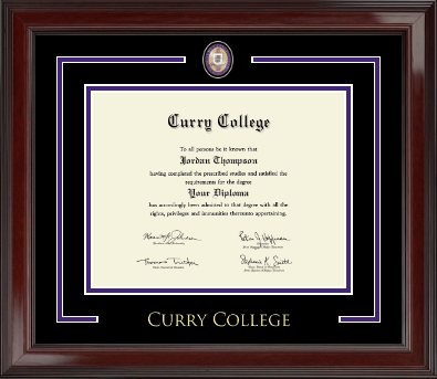 Curry College diploma frame - Showcase Edition Diploma Frame in Encore