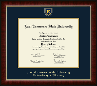 East Tennessee State University diploma frame - Masterpiece Medallion Diploma Frame in Murano